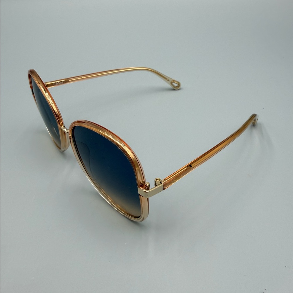 Chloe Pink/Orange Oversized Sunglasses - Picture 4 of 8